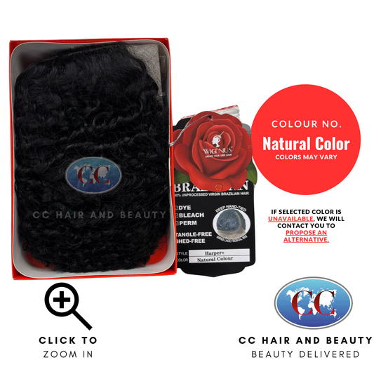 Wignus 100% Unprocessed Brazilian Swiss Lace Parting Wig - Harper+