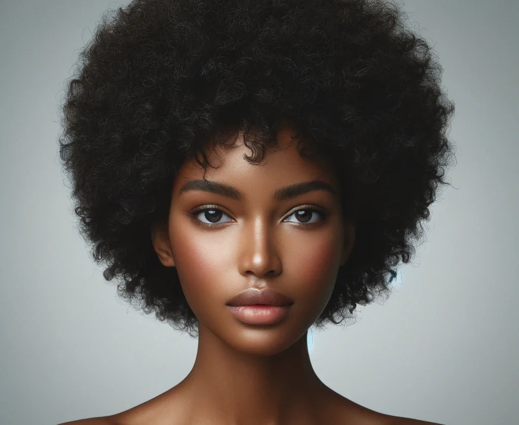 Hairmaker Short Human Hair Wig - HH Afro
