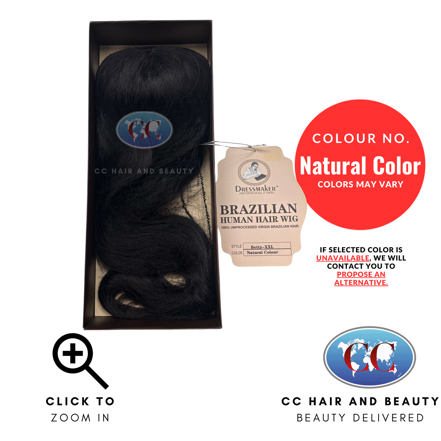 Dressmaker 100% Unprocessed Virgin Brazilian Hair Wig - 3 Styles