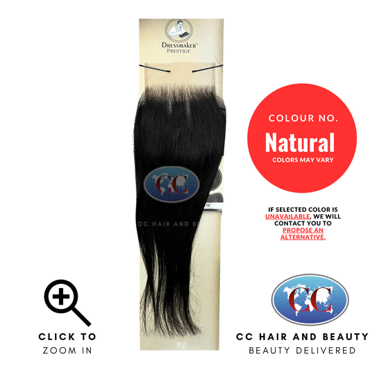 Dressmaker Full Hand-Tied Closure Straight 4*4 Lace Free Part-Colour Natural-size 12''