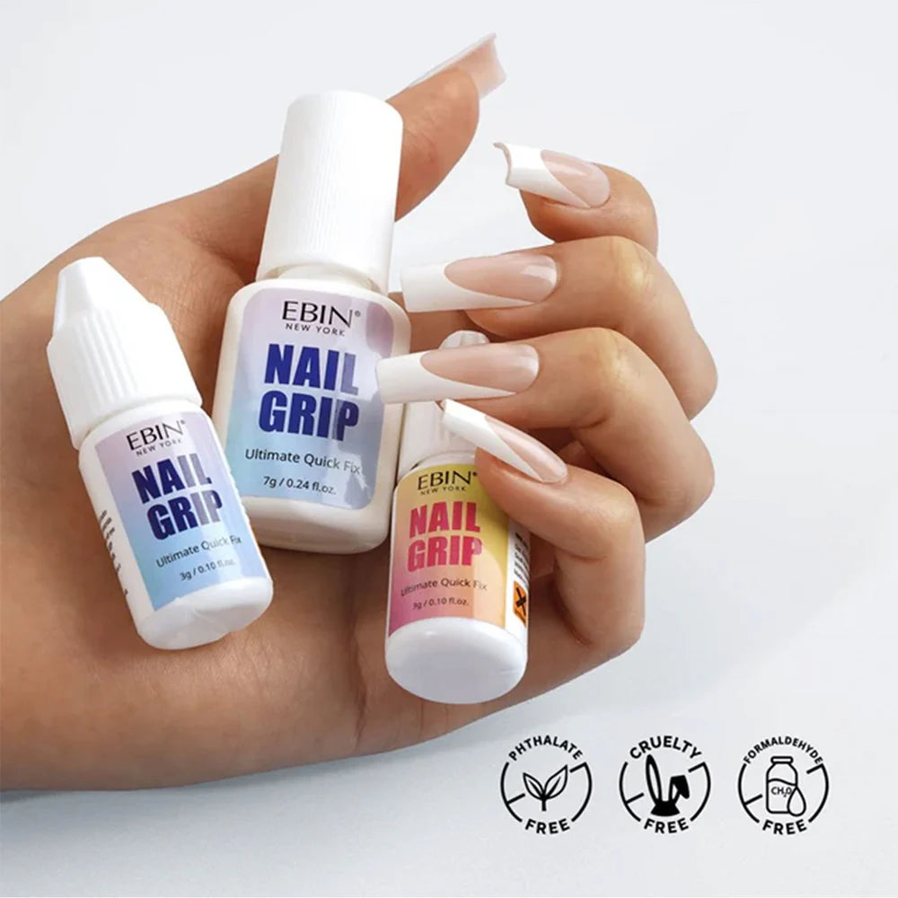 Ebin Nail Grip Brush On 0.24oz