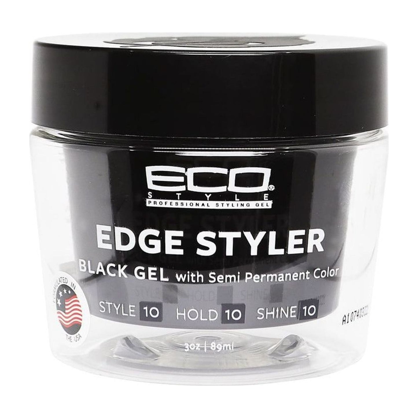 Eco Edge Styler Black Gel Semi-Permanent Color-3oz