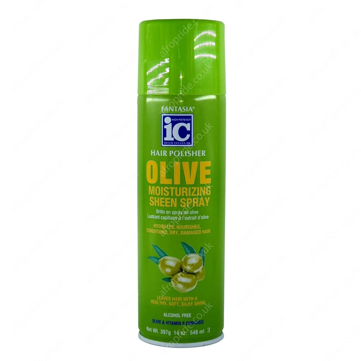 Fantasia Ic Hair Polisher Olive Moisturizing Sheen Spray 14oz
