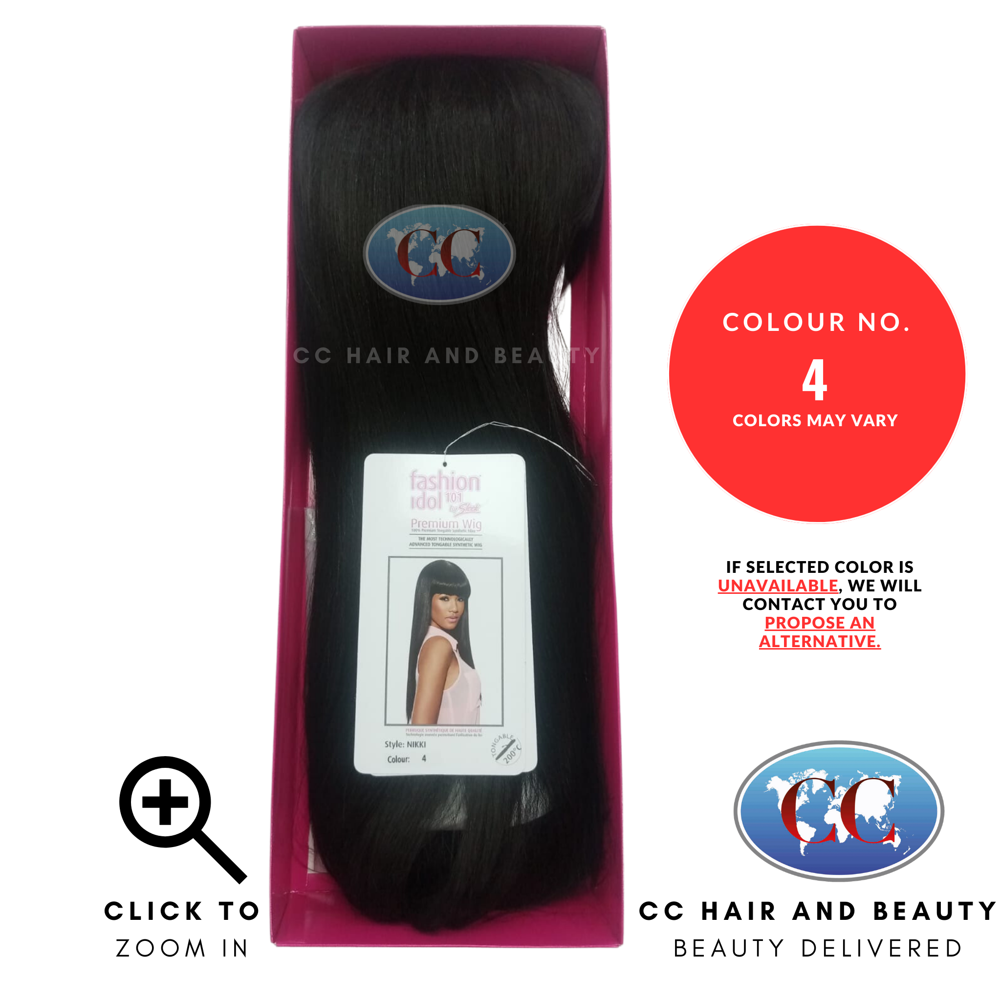 Sleek Fashion Idol Lace Wig - Nikki Wig-Colour 4