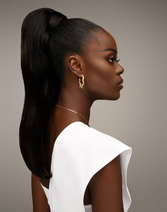 Feme 2-in-1 Human Hair Half Wig & Ponytail - Ariana