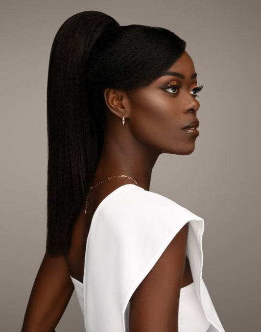 Feme 2-in-1 Human Hair Half Wig & Ponytail - Mia