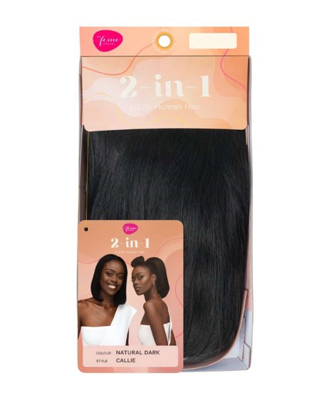 Feme 2-in-1 Human Hair Half & Ponytail - Callie