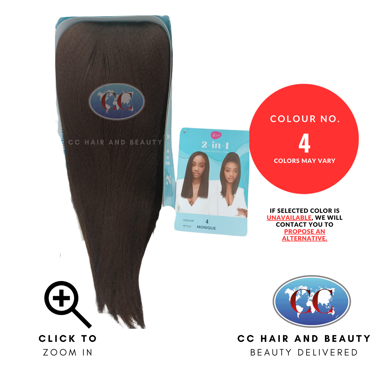 Feme 2-in-1 Half Wig & Ponytail - Monique-Colour 4