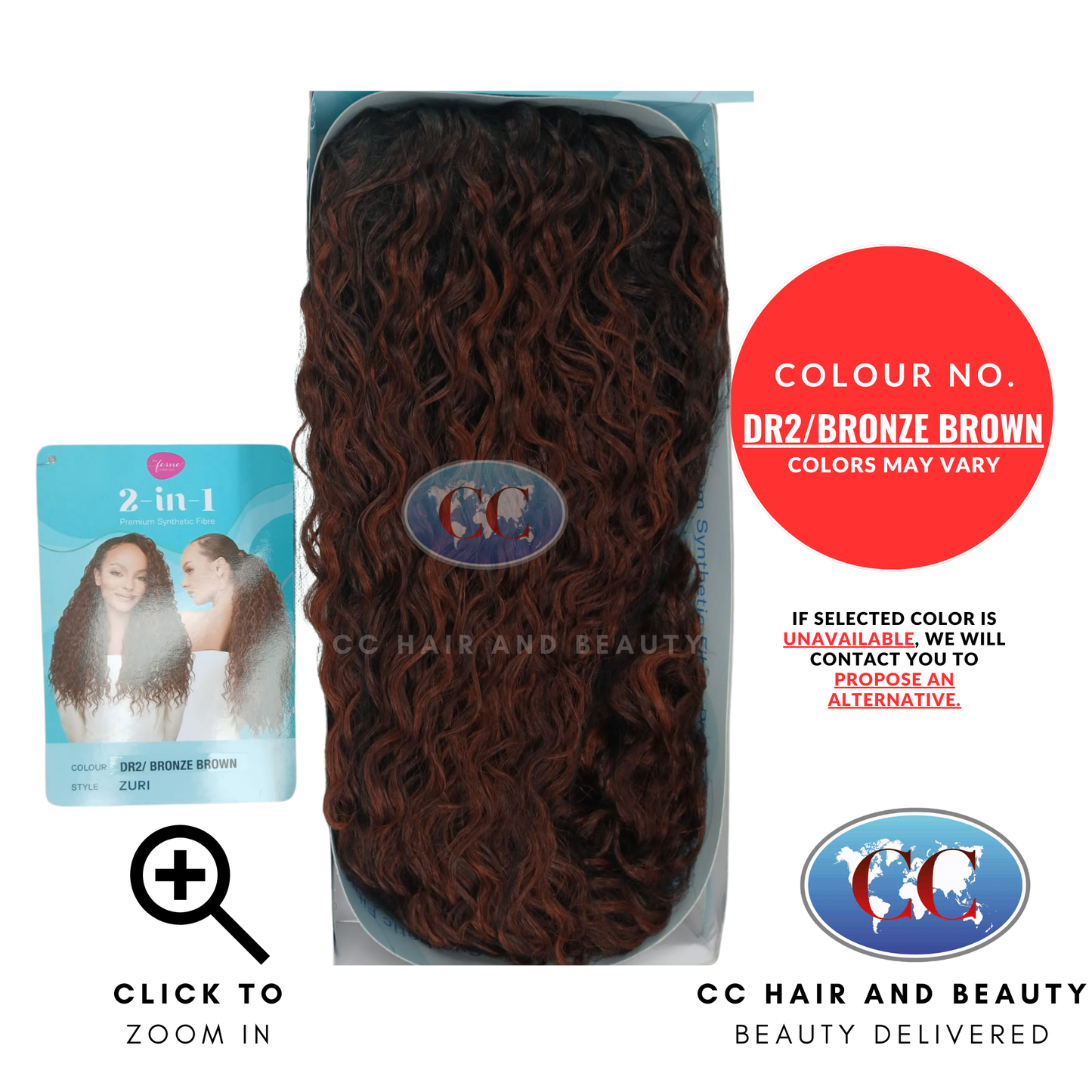 Feme 2-in-1 Half Wig & Ponytail - Zuri