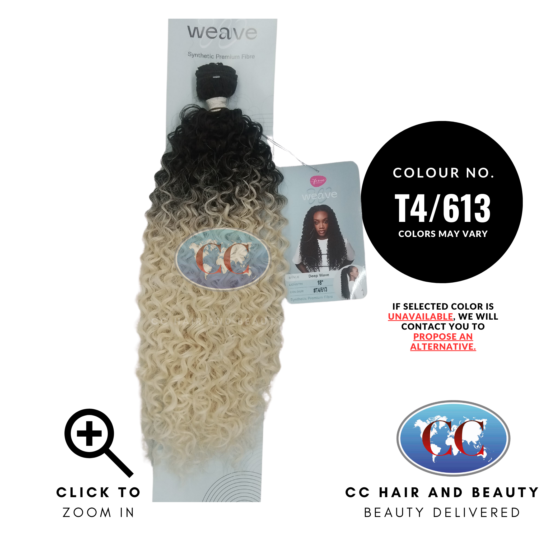 Feme Weave - Deep Wave 18"-Colour T4/613