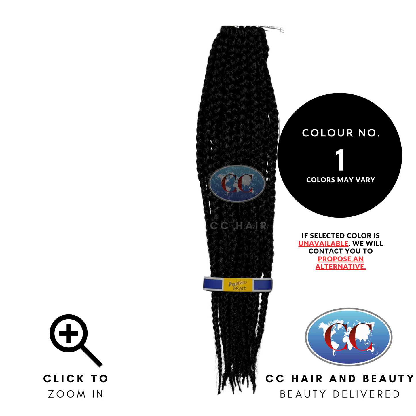 Freetress Synthetic Box Braid Large-Colour 1