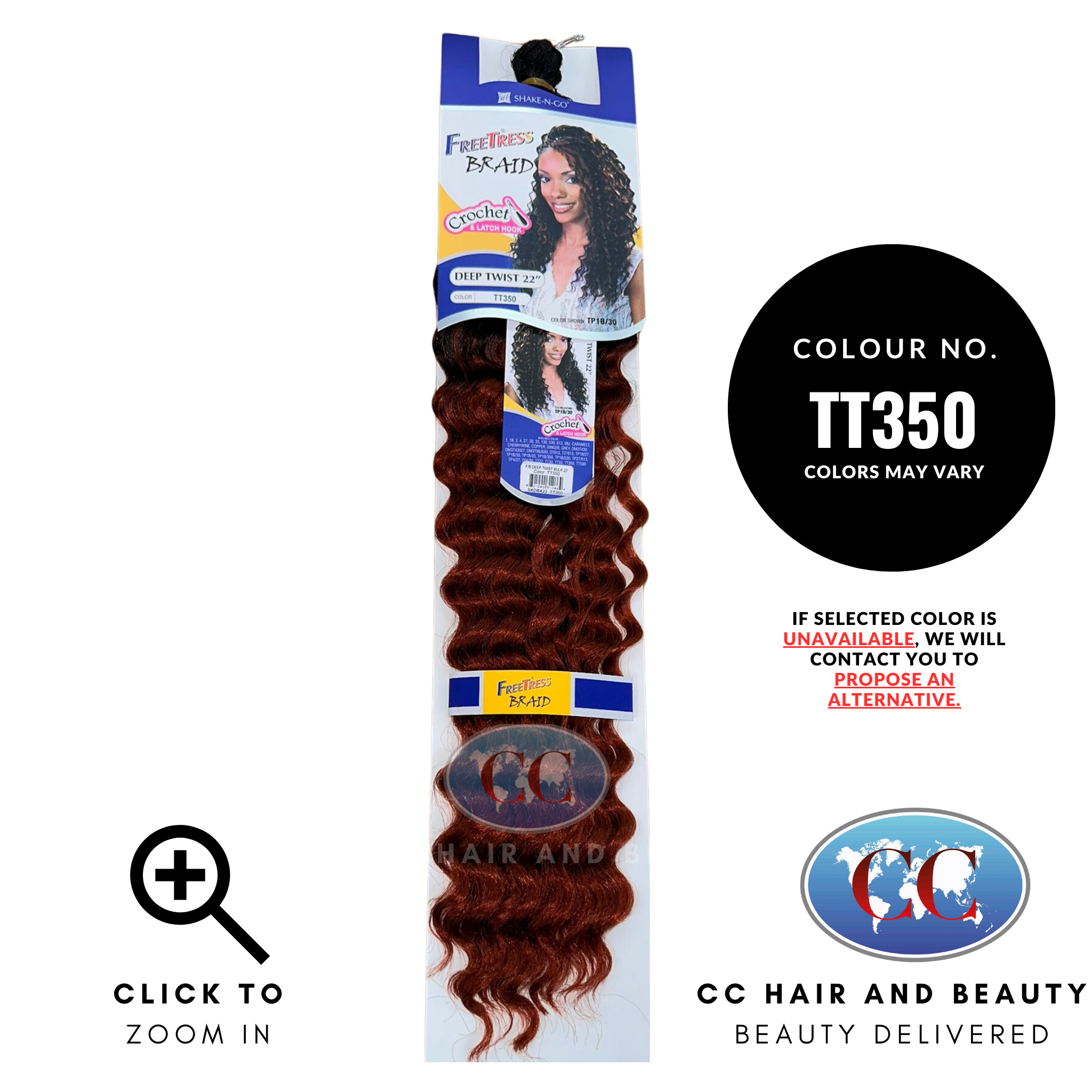 Freetress Synthetic Braid - Deep Twist 22"-colour TT350