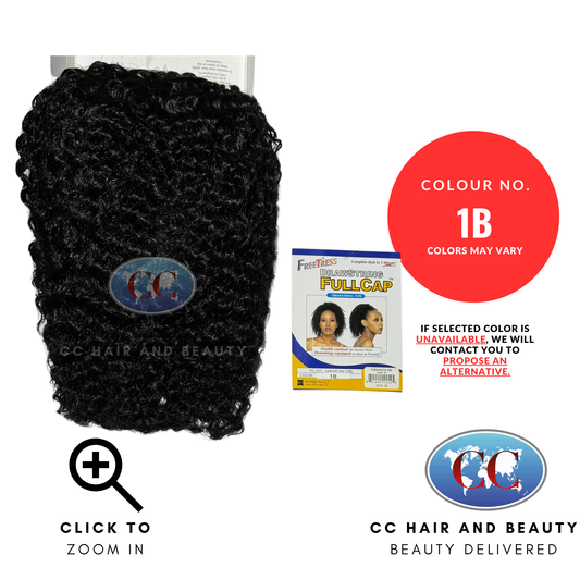 Freetress Synthetic Full Cap Drawstring Wig - Jamaican Girl-Colour 1B