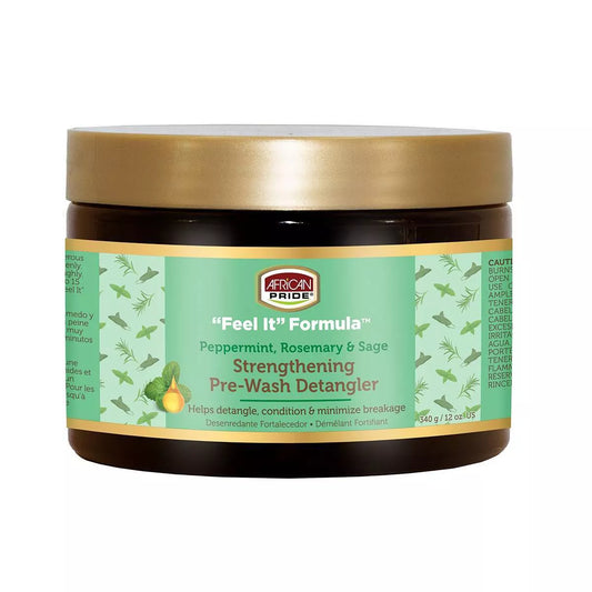 African Pride Peppermint Rosemary & Sage Strengthening Pre-Wash Detangler 12oz