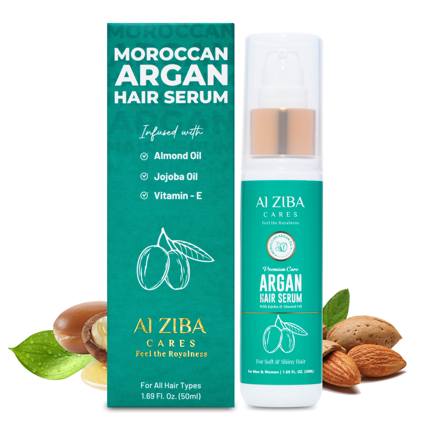 Alziba Cares Moroccan Argan Hair Serum 50ml