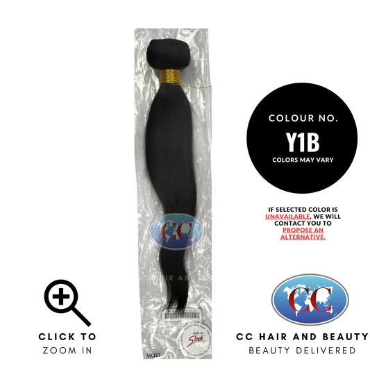 Hair by Sleek 100%Brazilian Virgin Straight Hair - Natural Color -Y1B- 14''