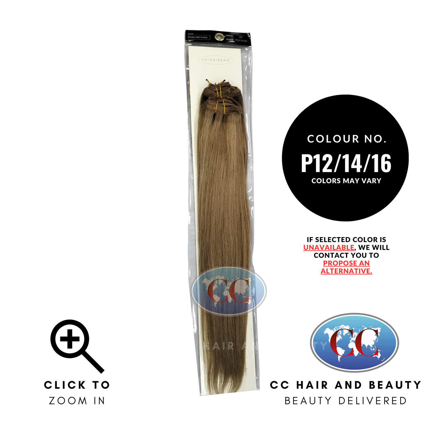Hairaiser Luxurious Double Weft With Lace Clip - In Hair Extensions 100% Human Hair 20''-colour P2/14/16
