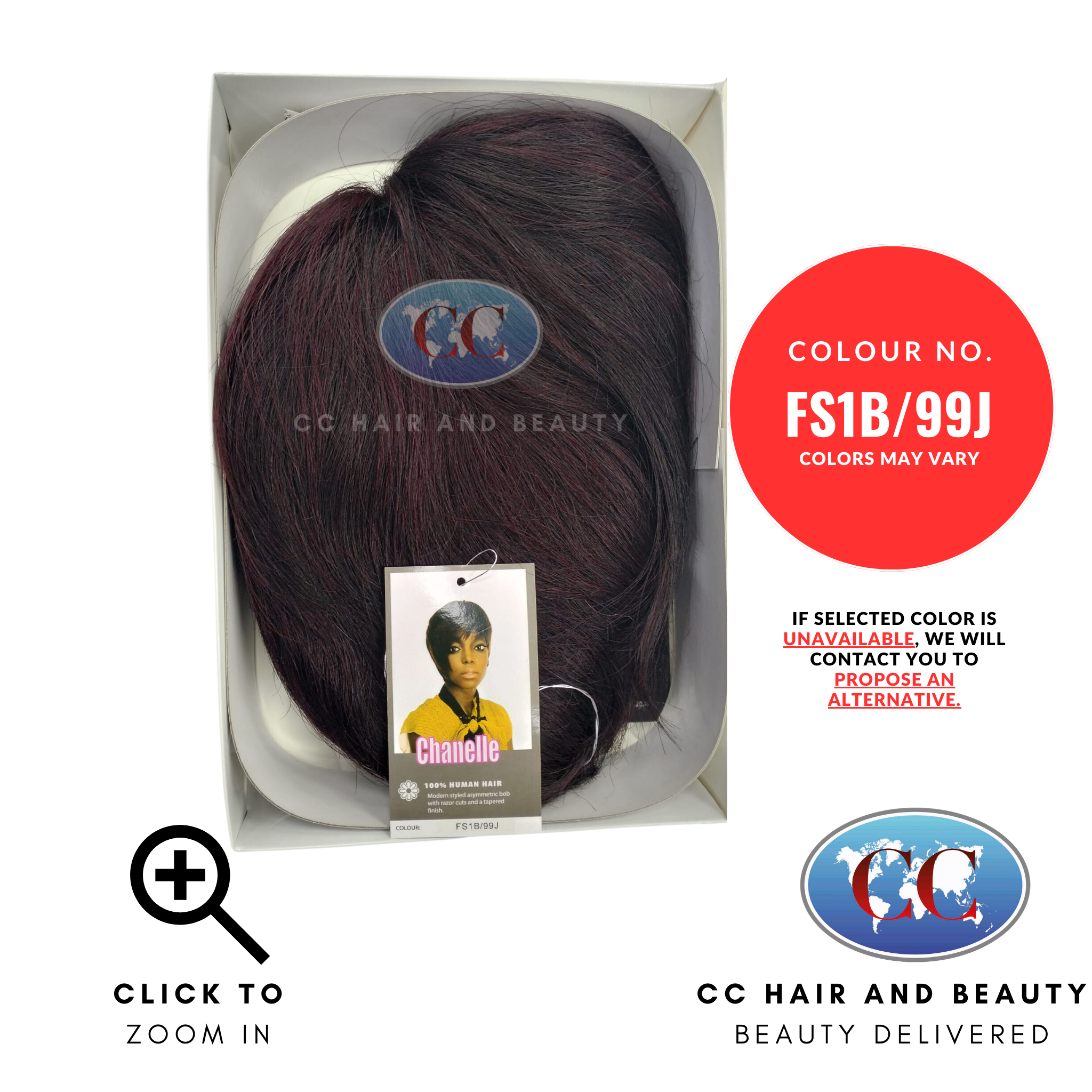 Sleek Human Hair Wig Fashion - Chanelle Wig-Colour FS1B/9J