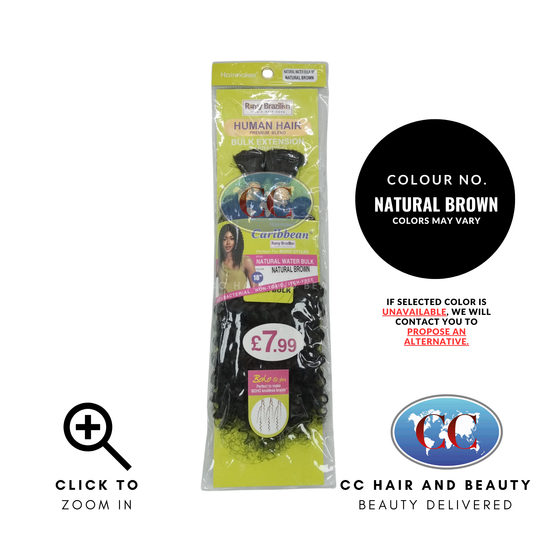 Human Hair Premium Blend-Natural Water Bulk-18"-Color-Natural Water Bulk