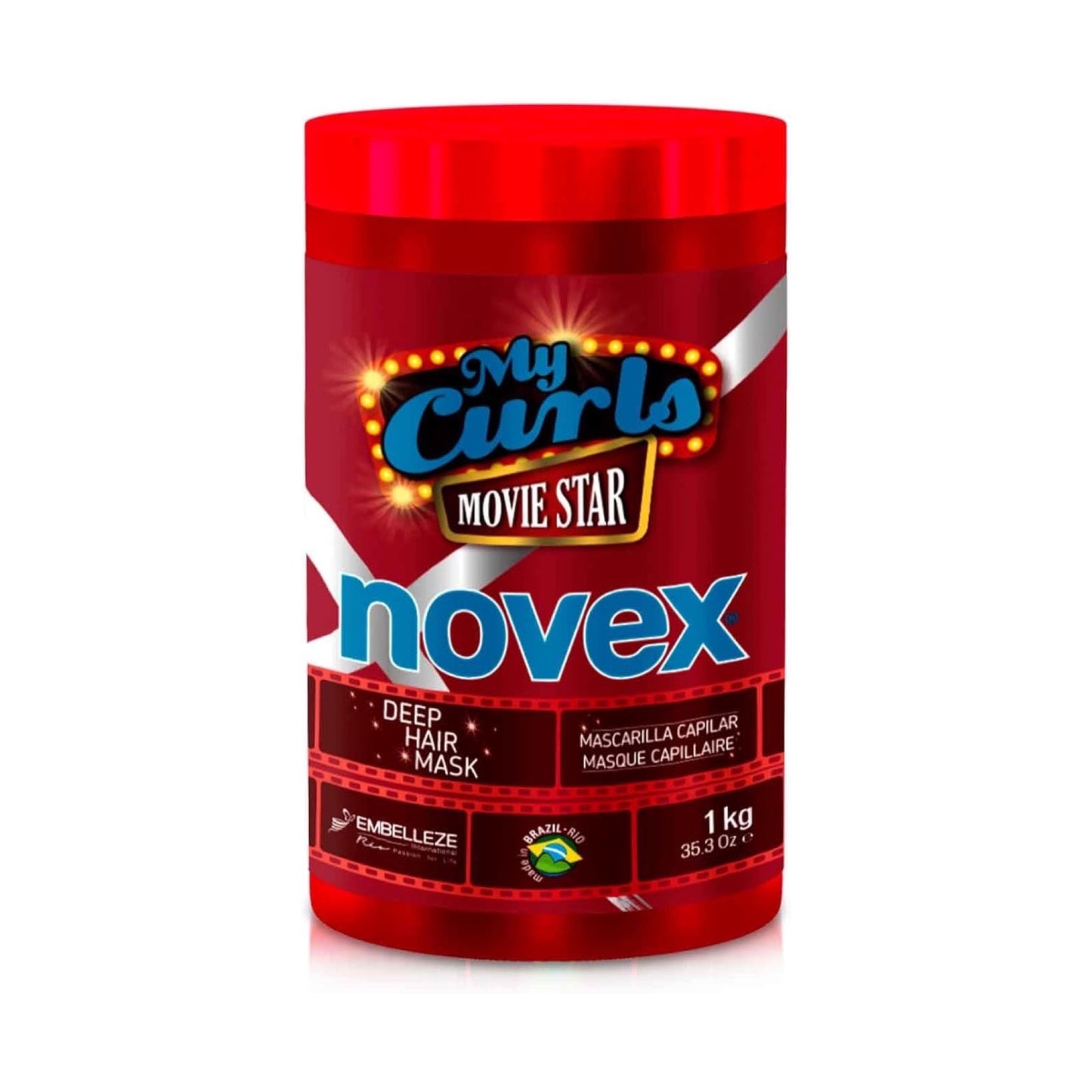 Novex My Curls Movie Star Shampoo/Conditioner/Leave In Curl Activator & Hair Mask 1kg Novex
