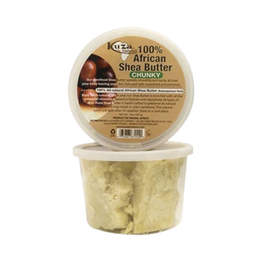 Kuza 100% African Shea Butter White Chunky - 10 Oz