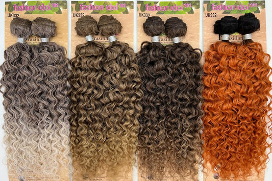 Sleek Ivory Weave Springy, Ringlet Curl 18"