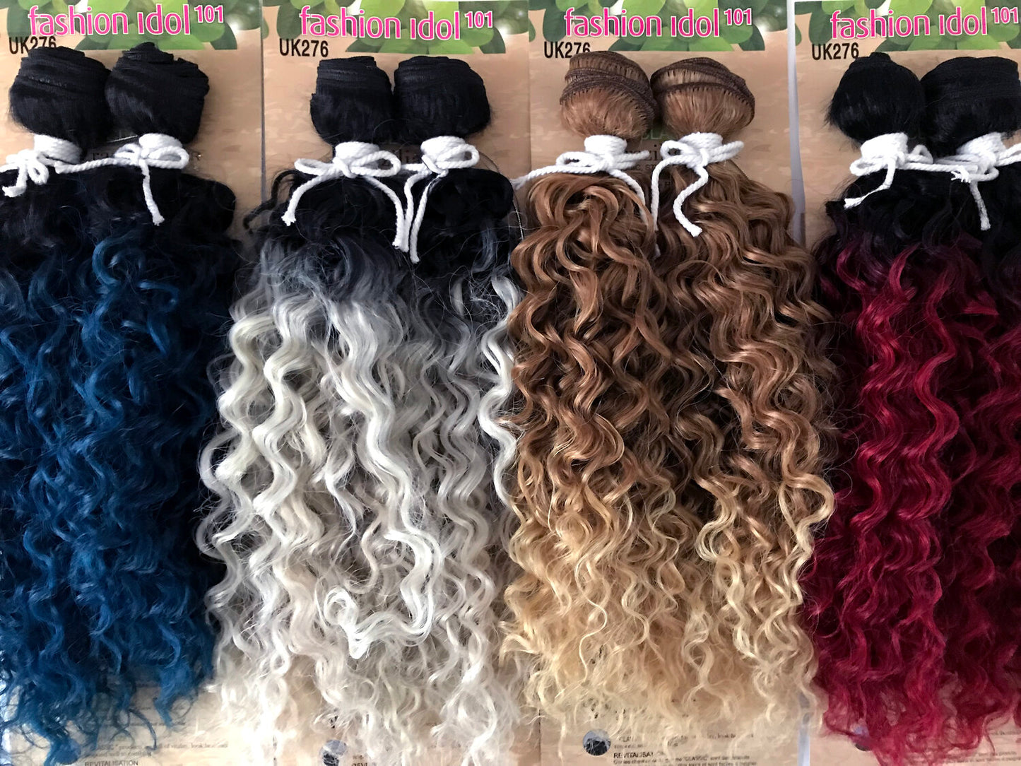 Sleek Ivory Weave Springy, Ringlet Curl 18"