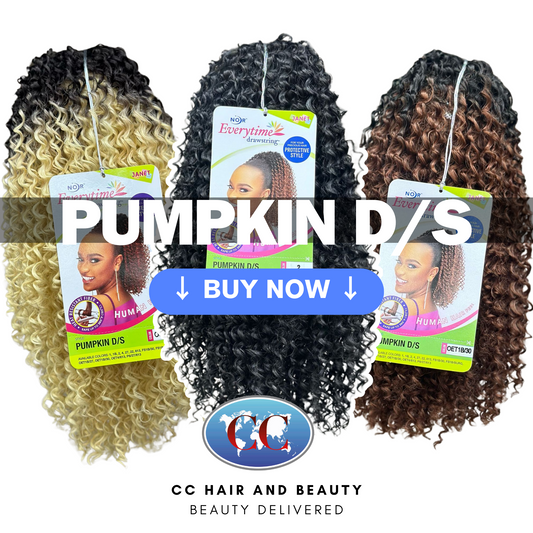 Janet Collection Noir EveryTime Synthetic Pumpkin DS Ponytail