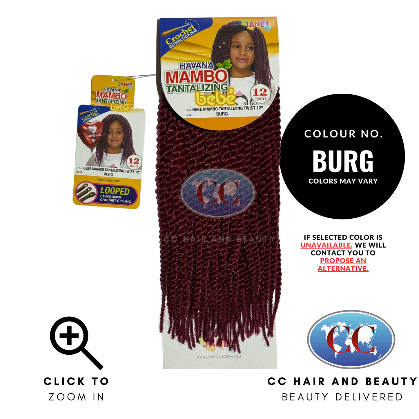 Janet Bebe Mambo Tantalizing Twist Braid 12"