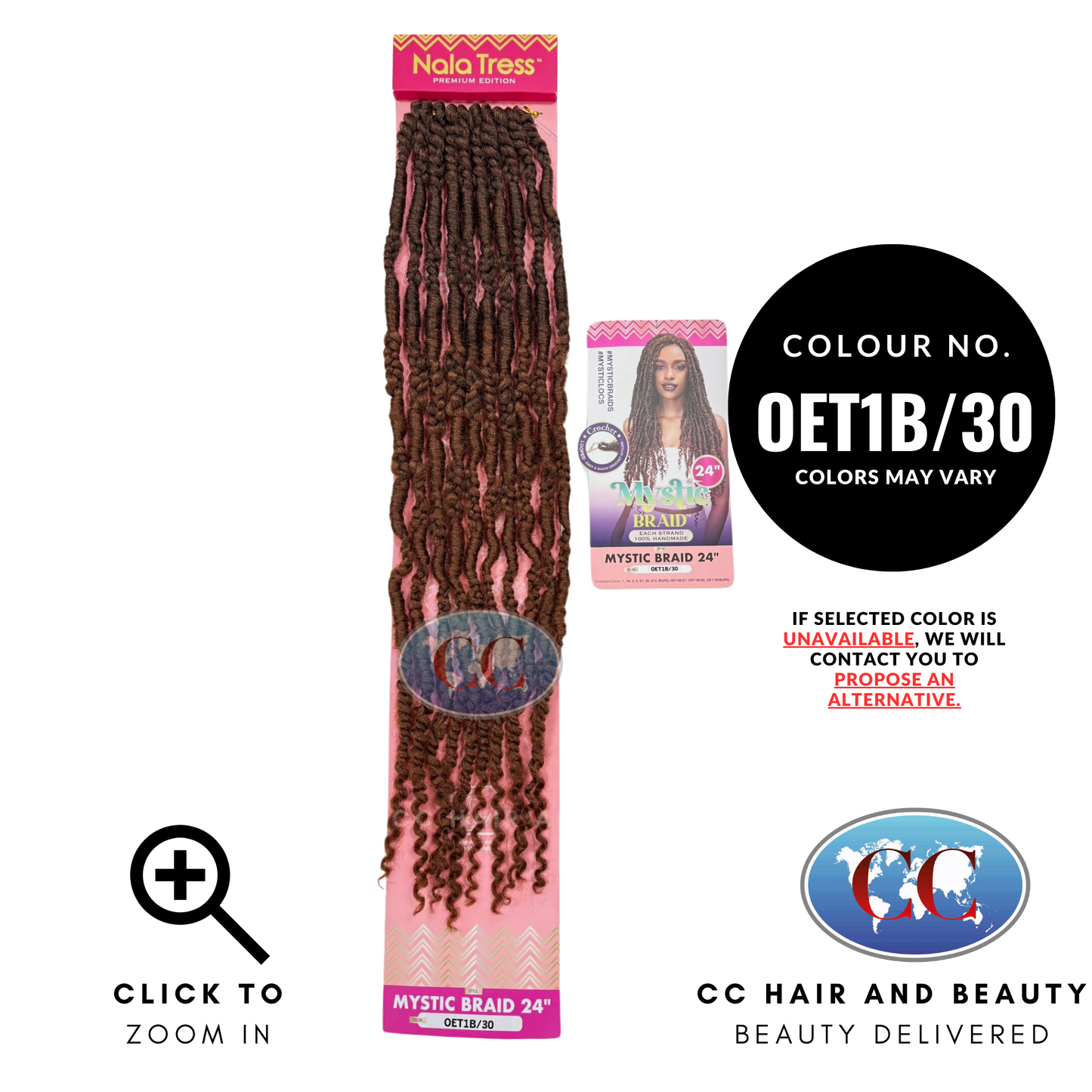 Janet Collect Crochet Braids Nala Tress Mystic Braid 24"-Colour OET1B/30