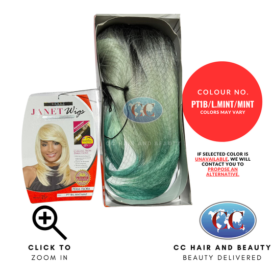 Janet Collection Janet Wigs Style : Perm Flora-Colour PT1B/L.MINT/MINT