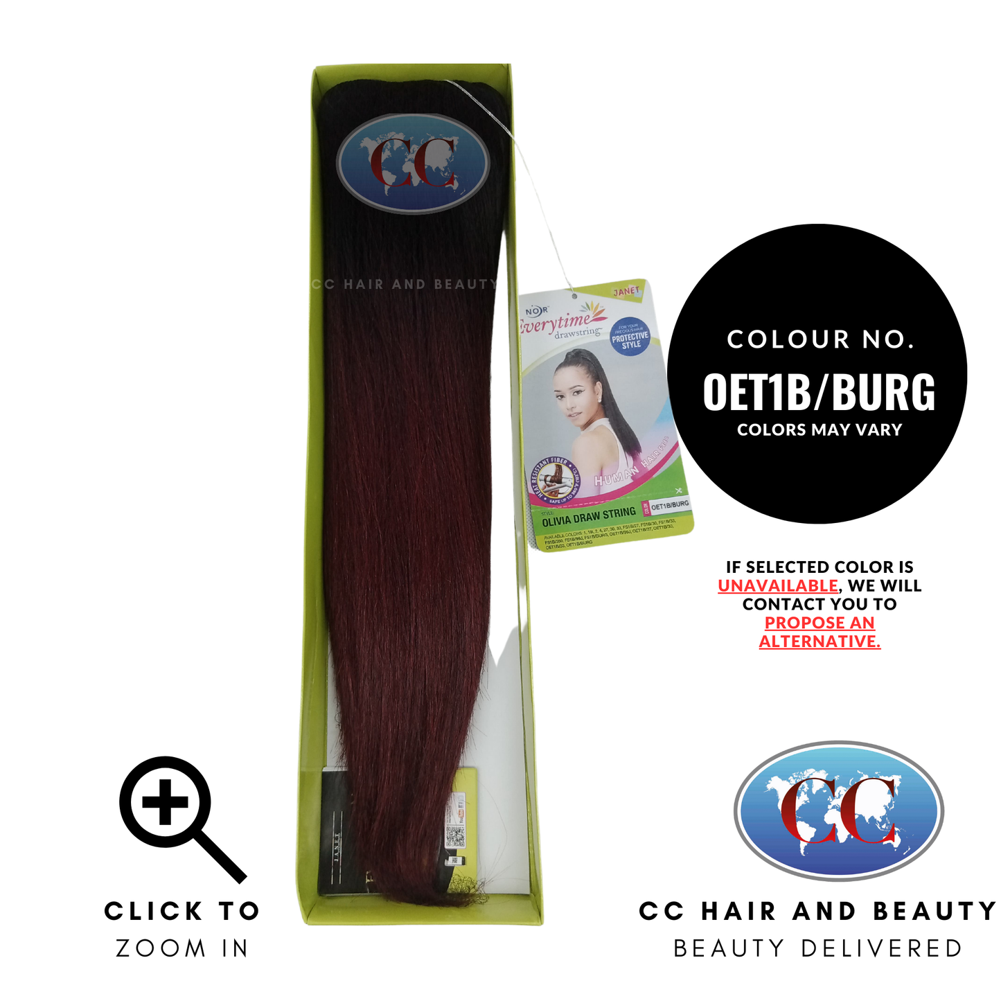 Janet Collection Synthetic Drawstring Ponytail - OLIVIA