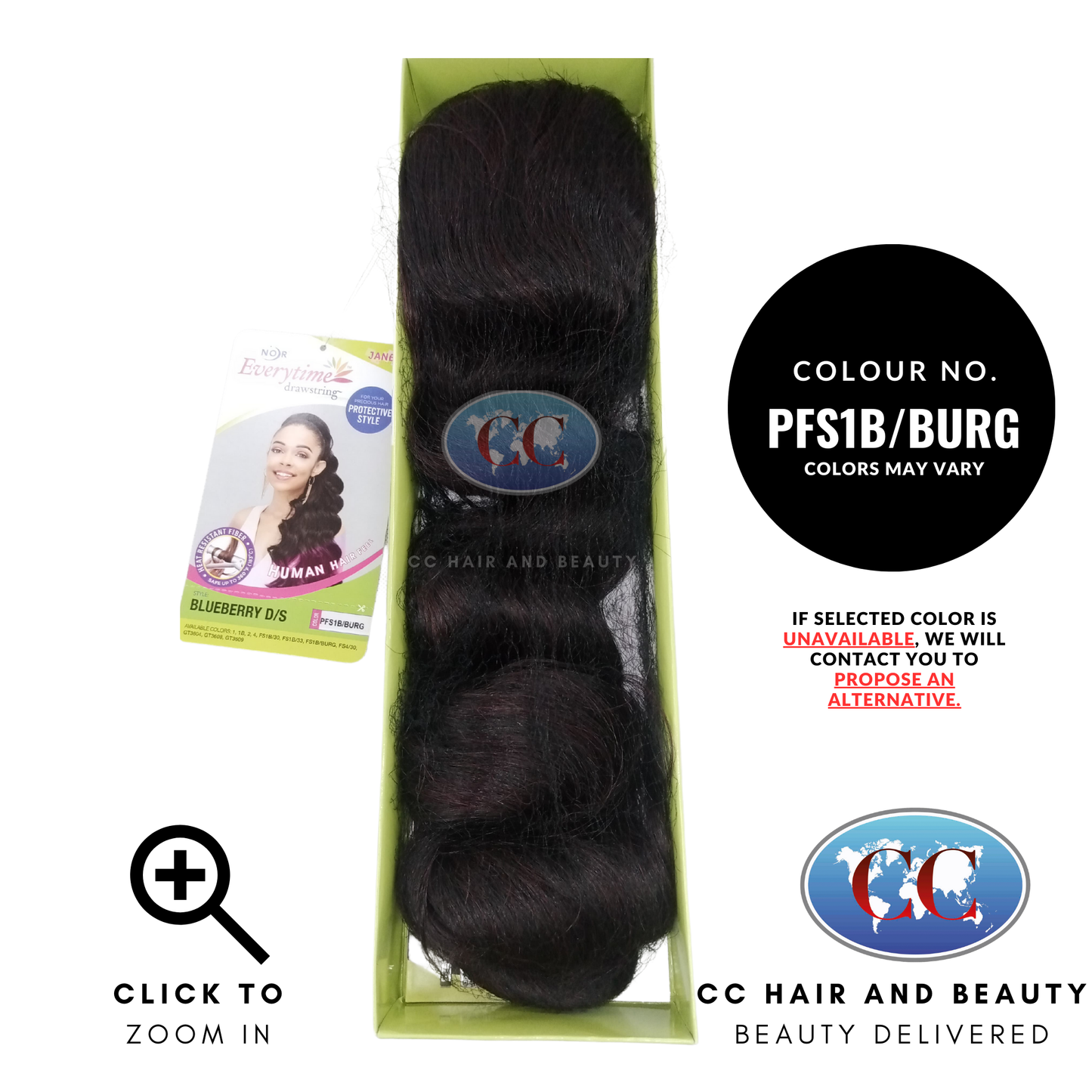 Janet Collection Synthetic Ponytail - Blueberry D/S-colour PFS1B/BURG