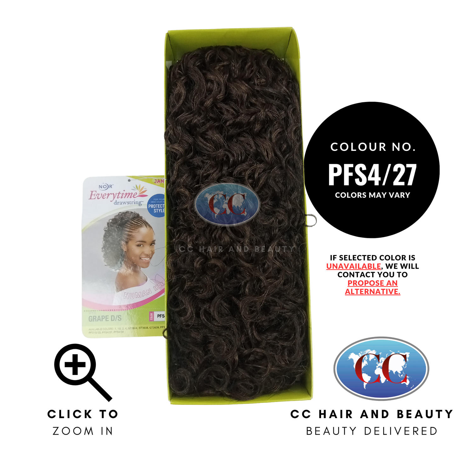 Janet Collection Synthetic Ponytail Drawstring - Grape