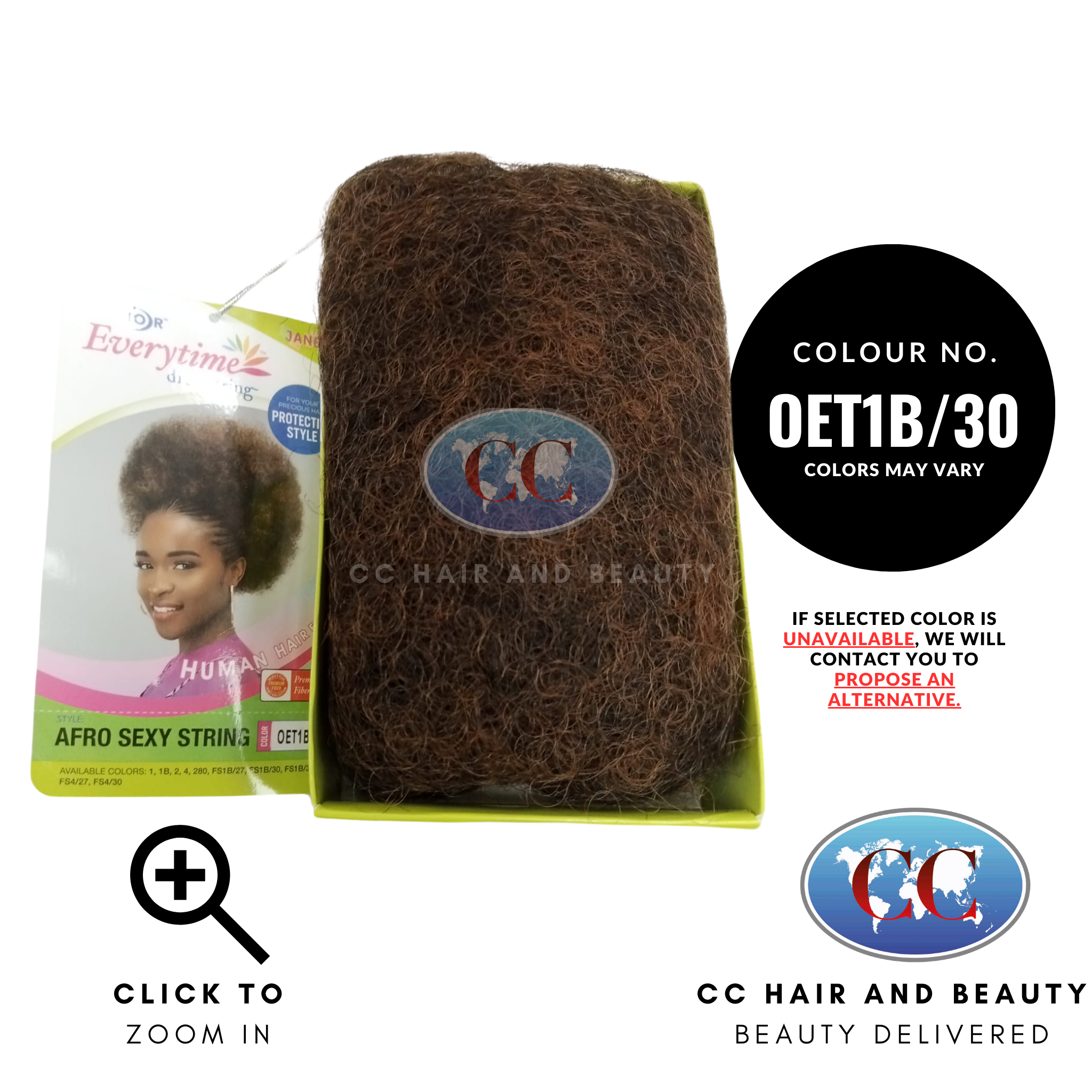 Janet Noir Everytime Afro Sexy Draw String-Colour OET1B/30