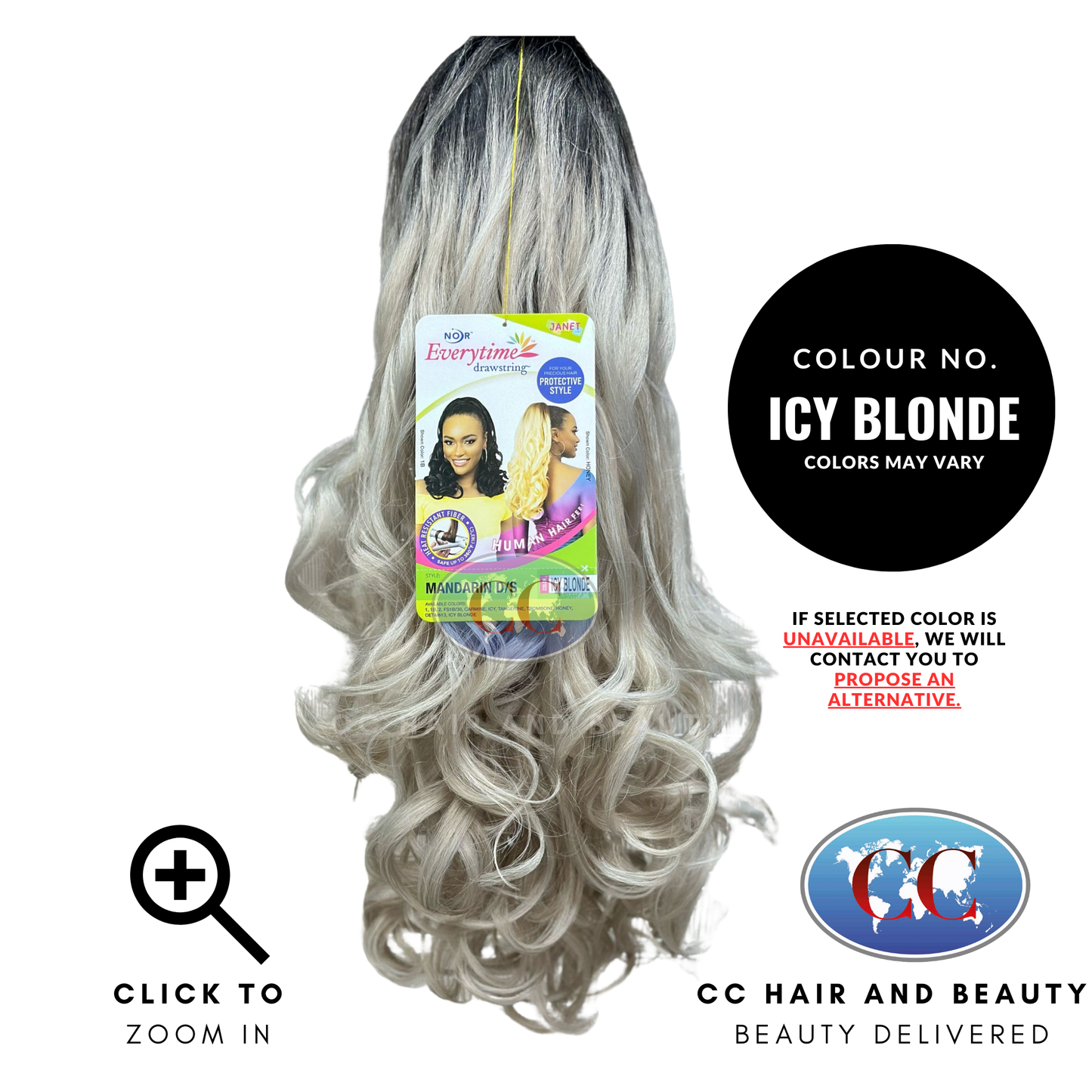 Janet Noir Everytime Mandarin D/S-Colour ICY BLONDE