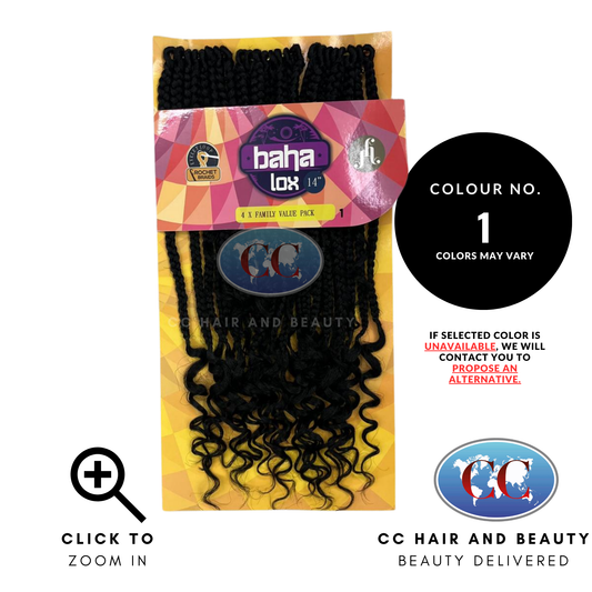 Jazzy Hair Baha Box Lox 4x Family Value Pack 14"-Colour 1