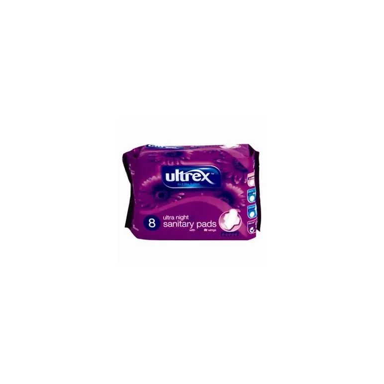 Ultrex Ultra Night Sanitary Pads 8s