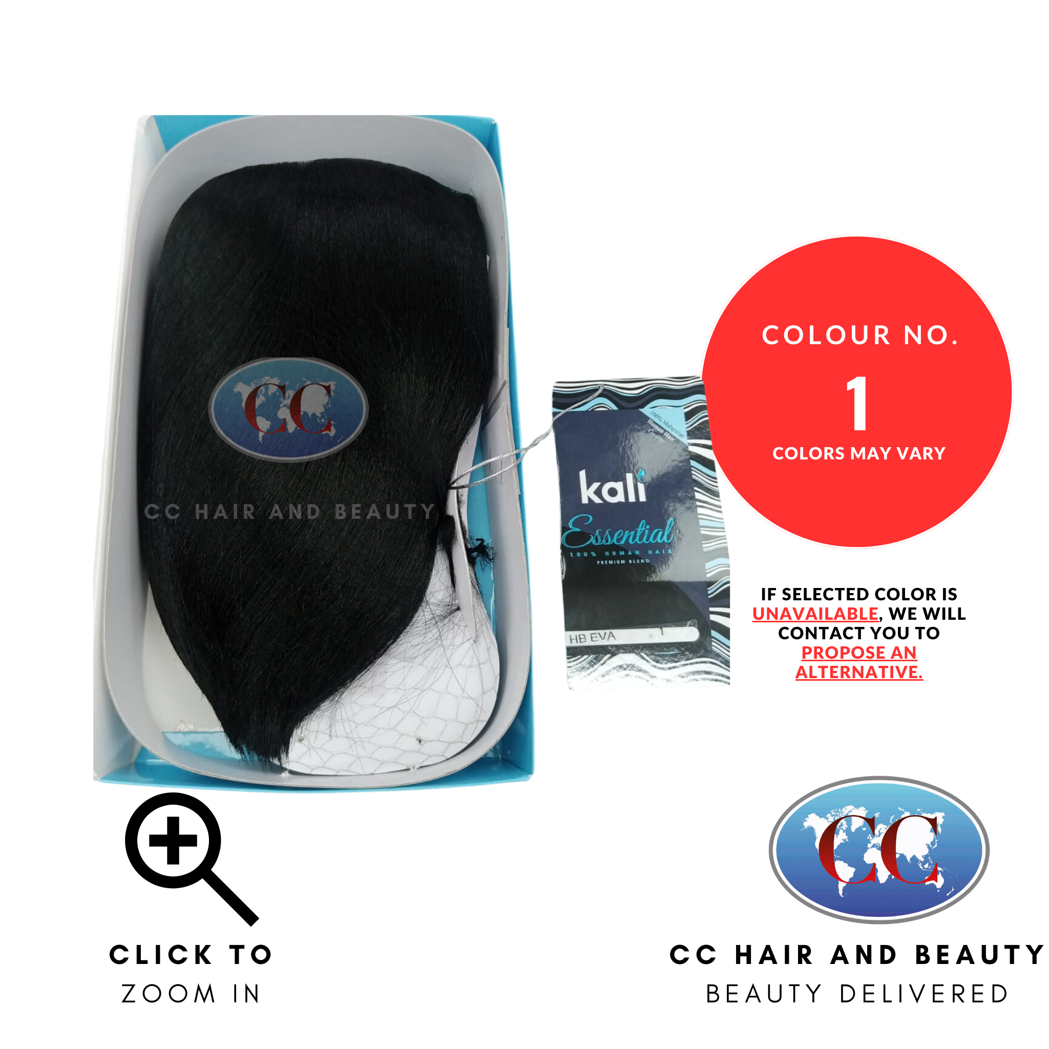 Kali Essential HB EVA 100% Human Hair Premium Blend Best Quality Wig-colours 1