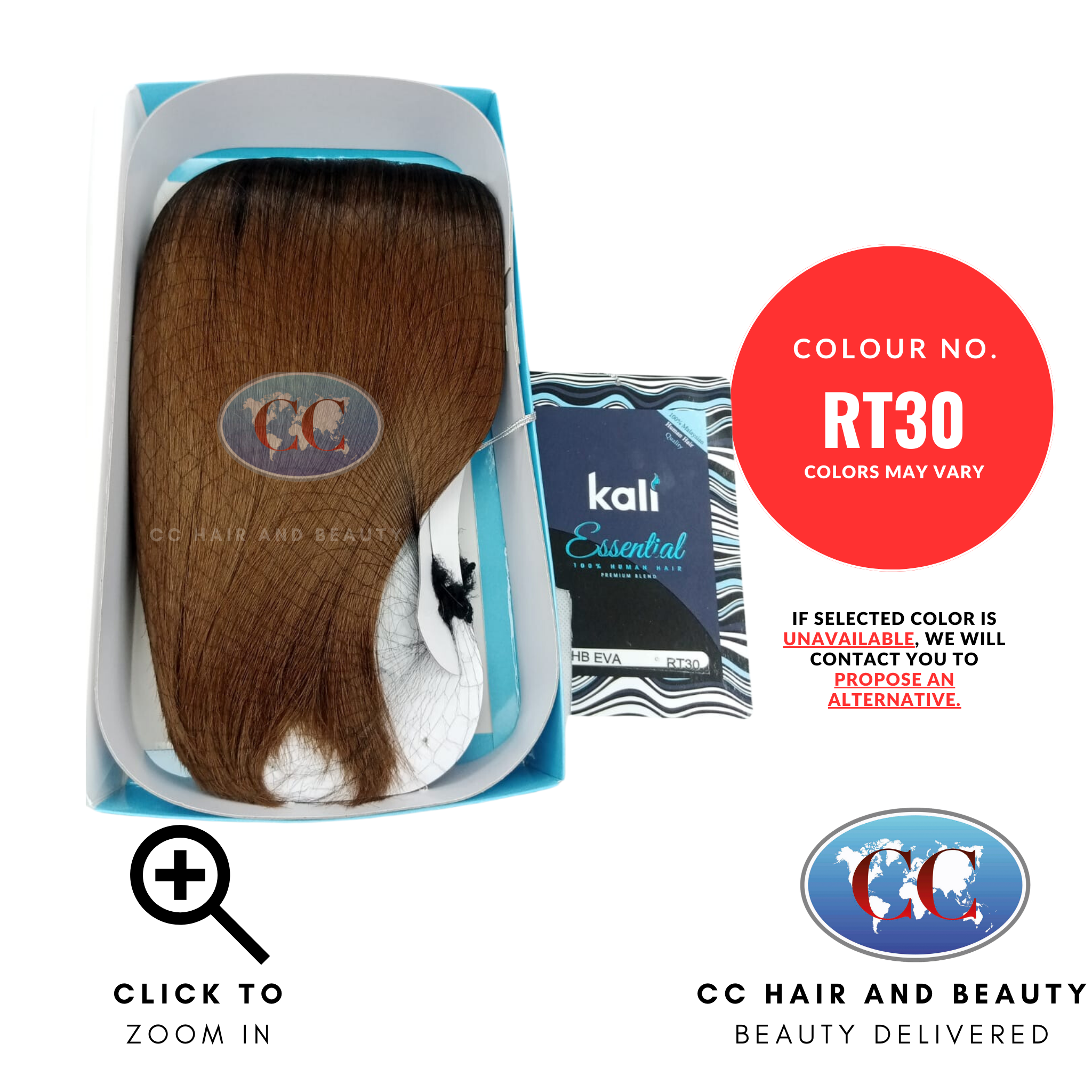 Kali Essential HB EVA 100% Human Hair Premium Blend Best Quality Wig-colours RT30