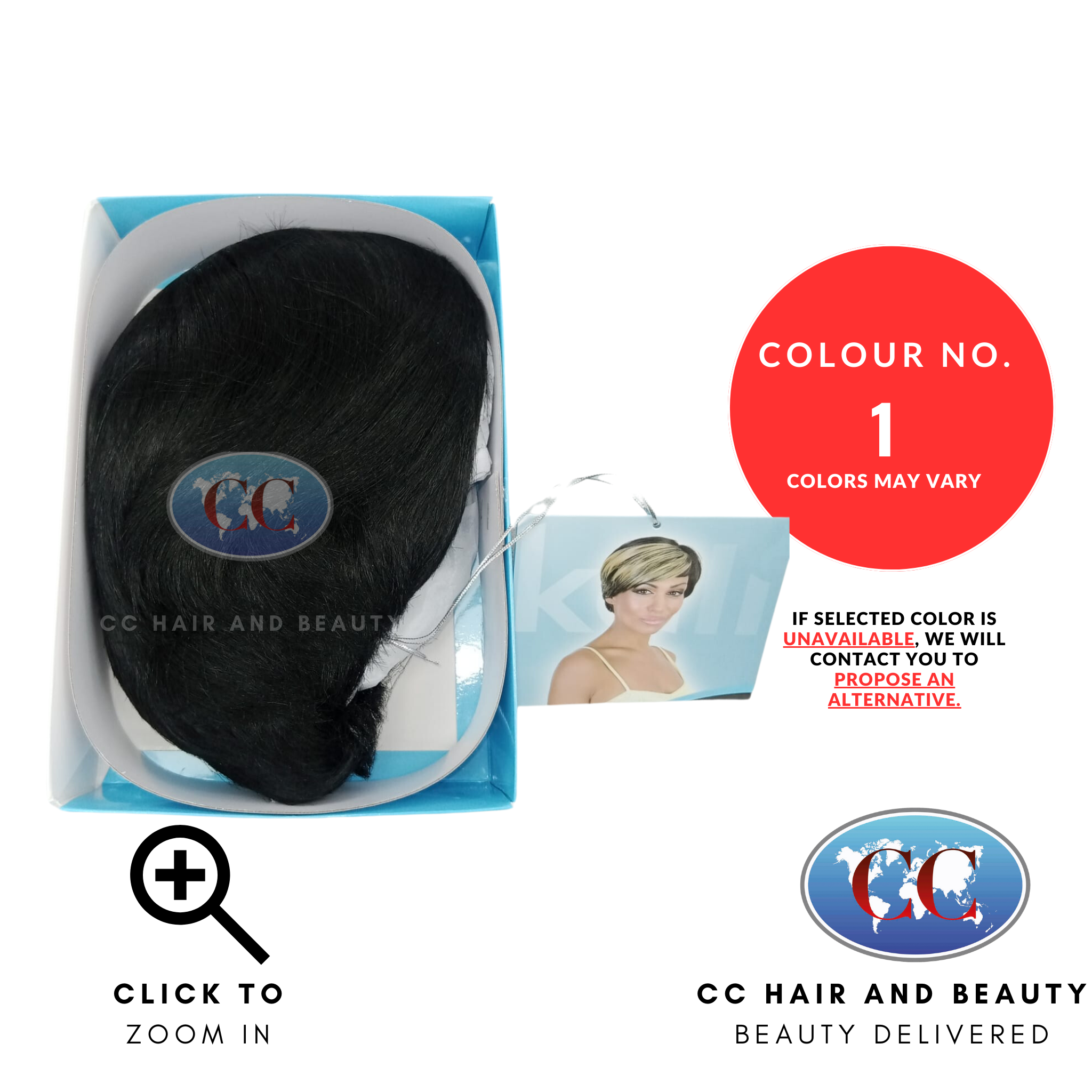 Kali Essential HB TYRA  100% Human Hair Premium Blend Best Quality Wig-colour 1