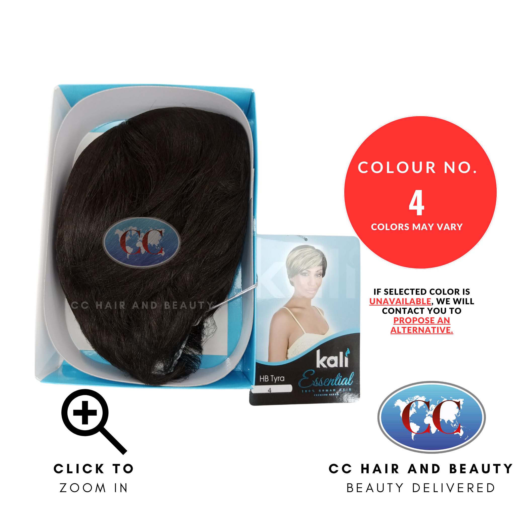 Kali Essential HB TYRA  100% Human Hair Premium Blend Best Quality Wig-colour 4