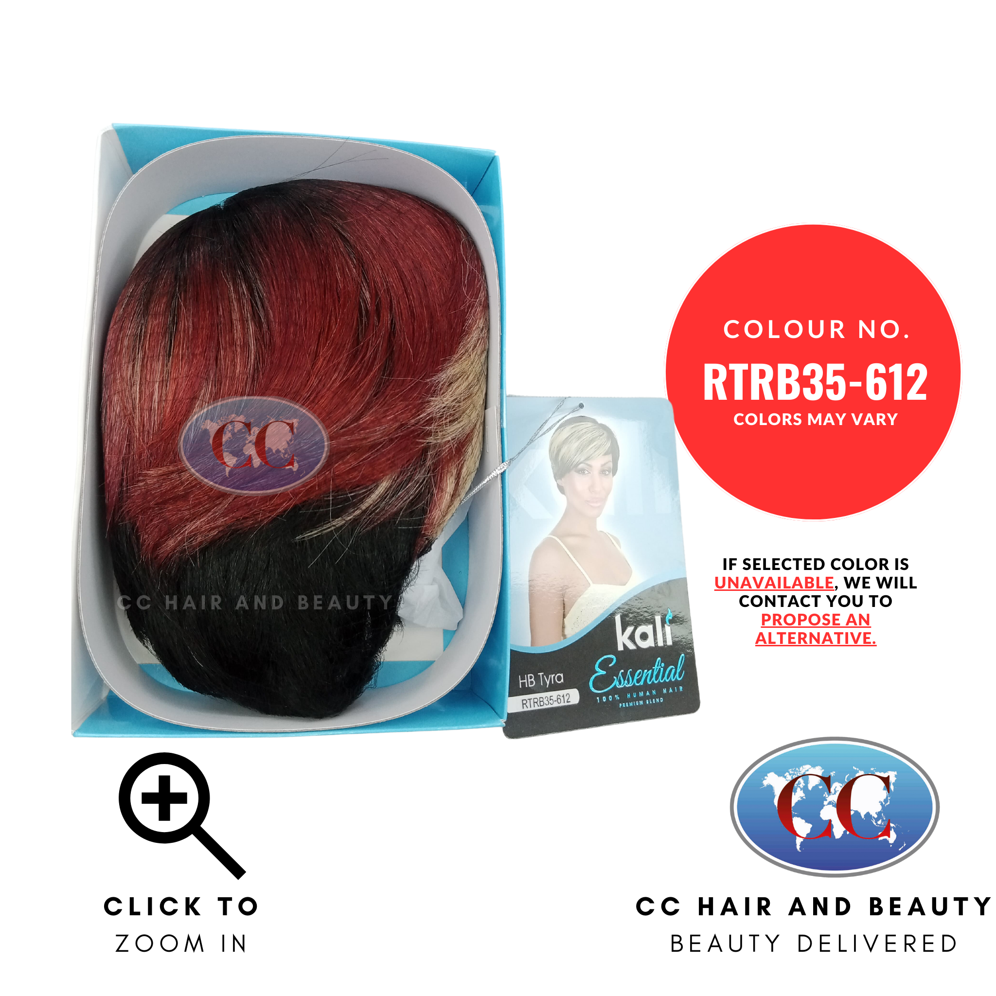 Kali Essential HB TYRA  100% Human Hair Premium Blend Best Quality Wig-colour RTRB35-612