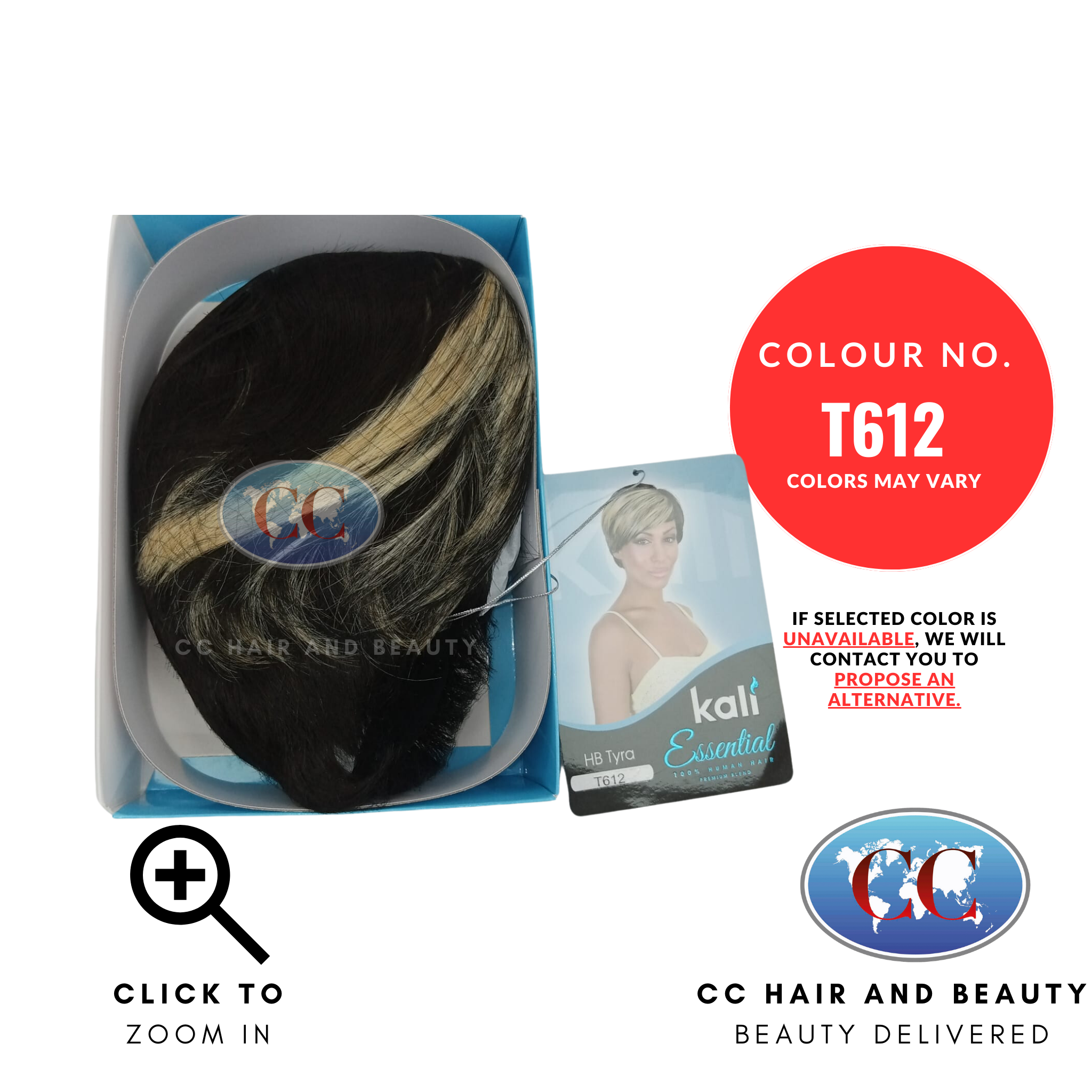 Kali Essential HB TYRA  100% Human Hair Premium Blend Best Quality Wig-colour T612