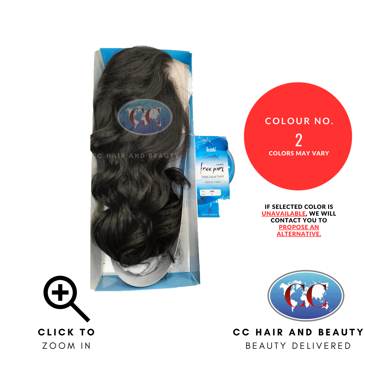 Kali Essential Lace Front 4 x 4 Hand Tied 100% Human Hair LFP04-Colour 2