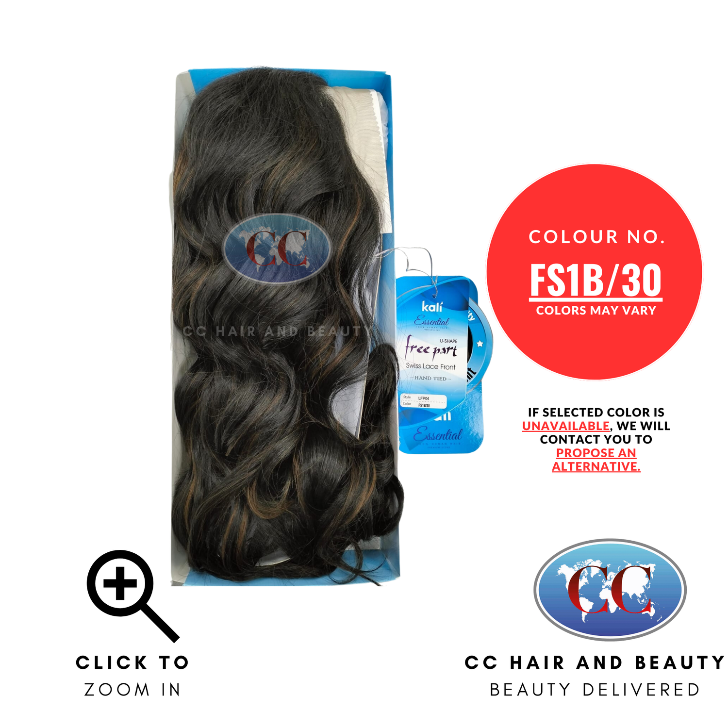 Kali Essential Lace Front 4 x 4 Hand Tied 100% Human Hair LFP04-Colour FS1B/30