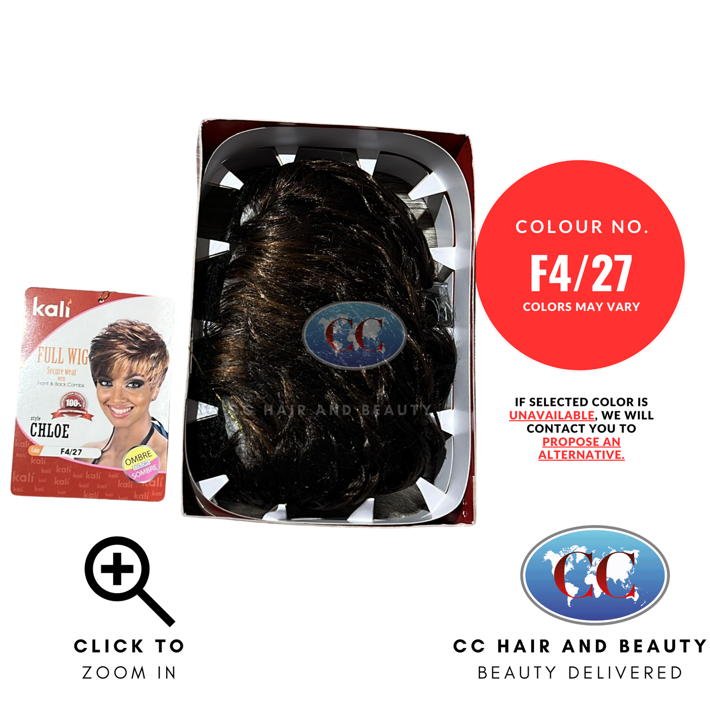 Kali Full Wig Secure Wear With Front & Back Combs - CHLOE