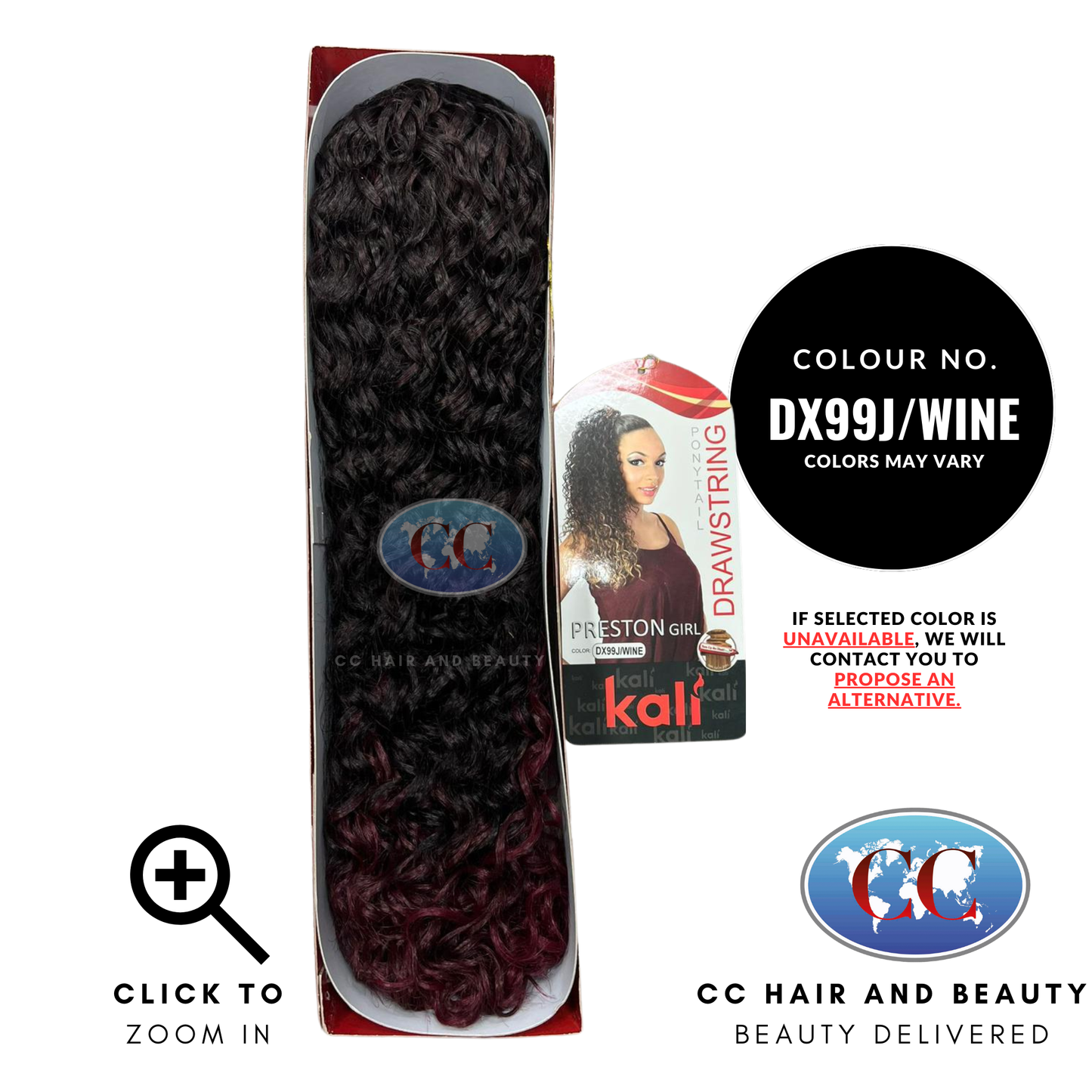 Kali Ponytail Preston Girl-Colour DX99J/WINE