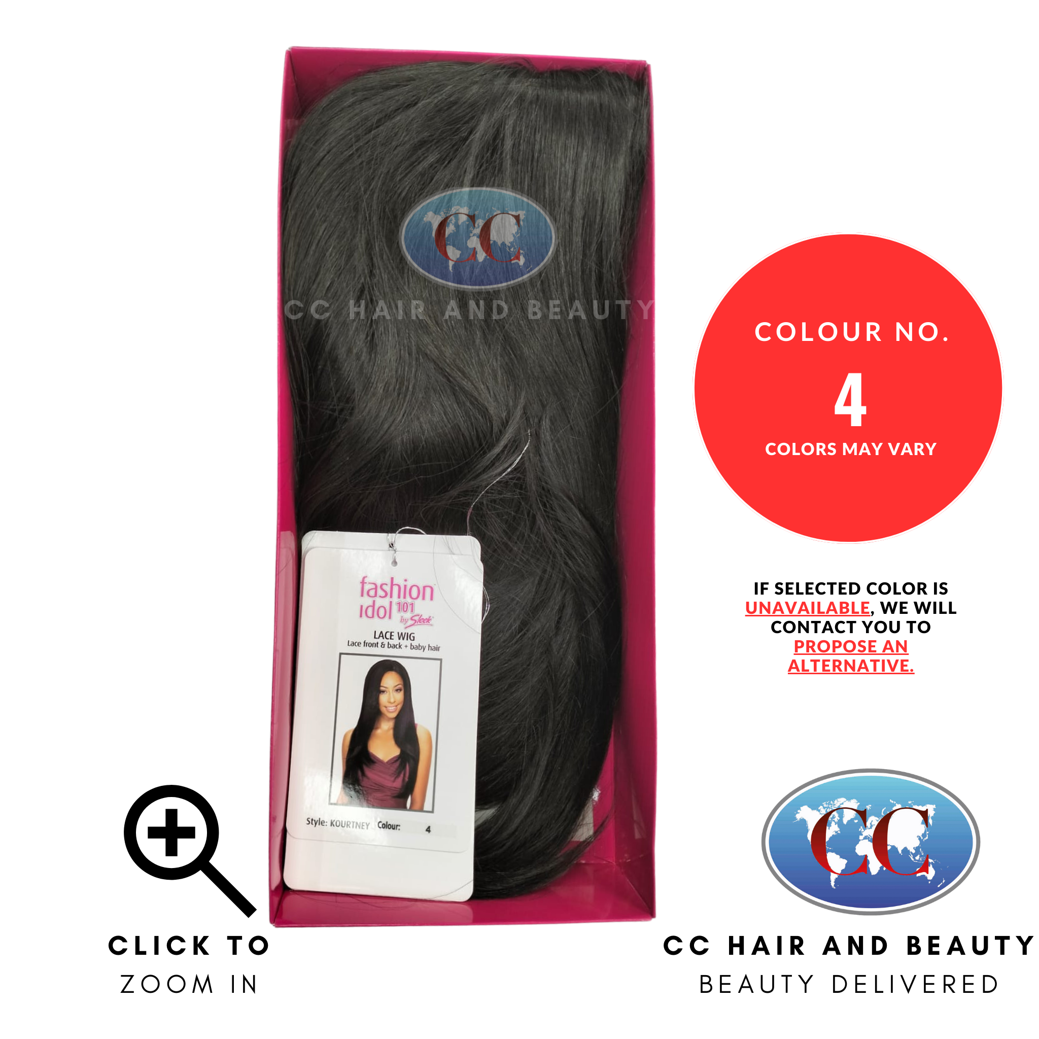 Sleek Fashion Idol Lace Wig - Kourtney Wig-Colour 4