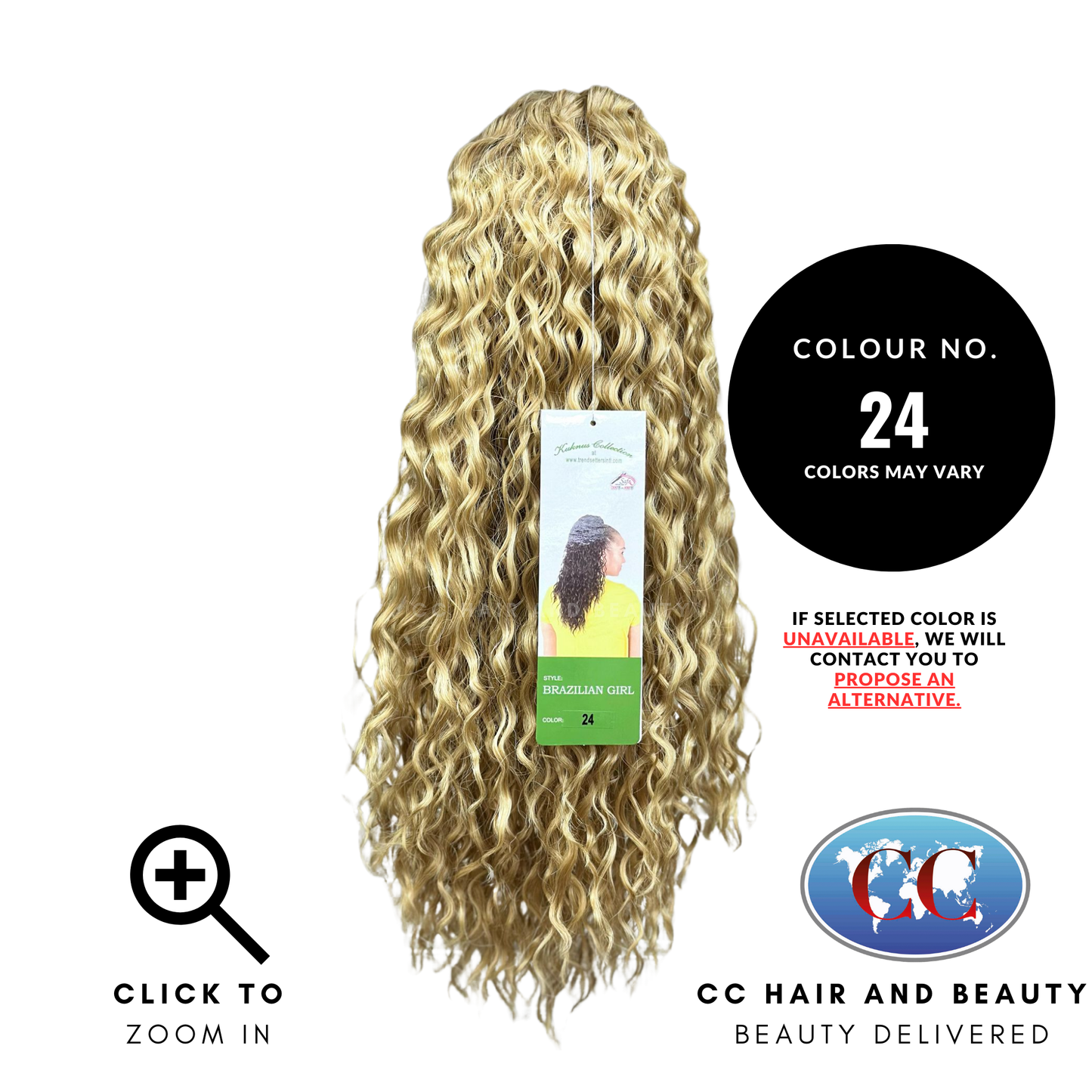 Kuknus Collection Brazilian Girl Ponytail-Colour 24